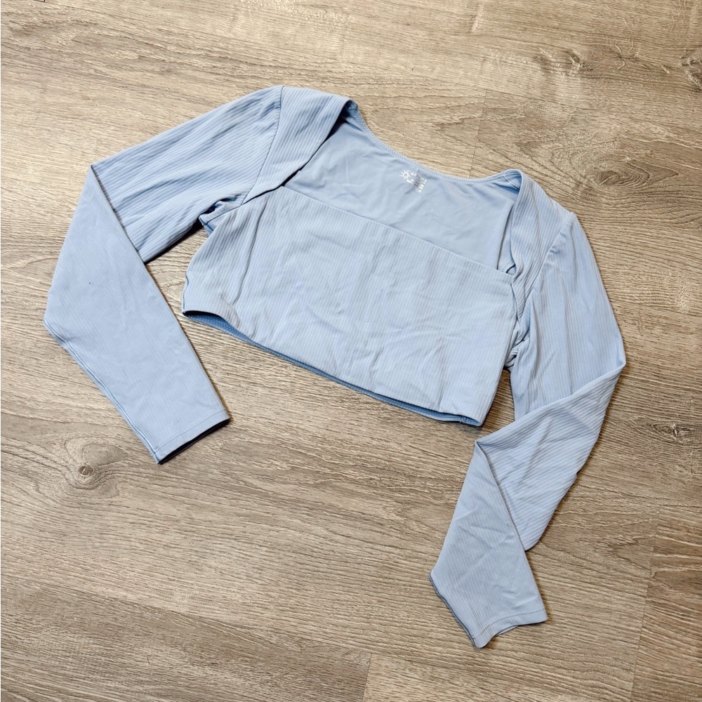 •AERIE• LONG SLEEVE CROP TOP
